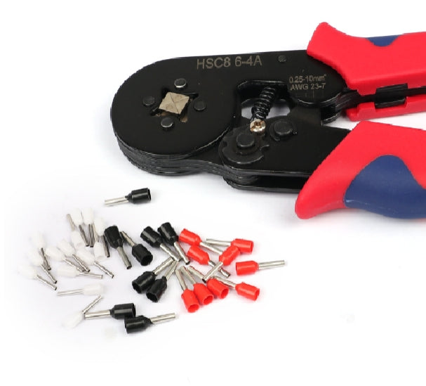 Ferrule Crimping Tool Kit, Self-Adjusting Hex Crimping Pliers for 0.5-10mm²