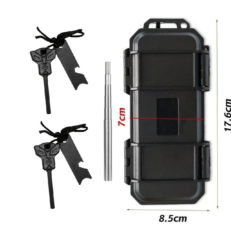 2pcs Fire Starter with Fire Blowing Stick and a Hard Case