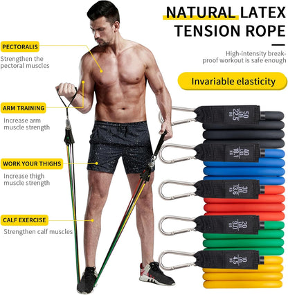 Fitness Exercises Resistance Bands Set