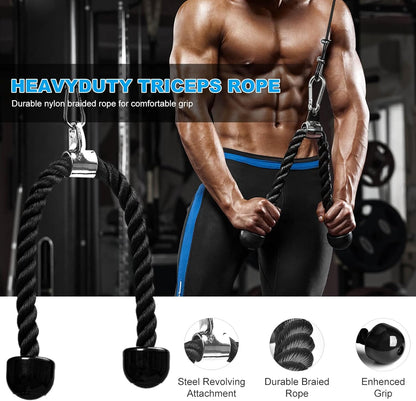 Fitness Pulley Cable System for Home Gym Weight Lifting
