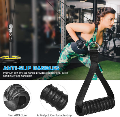 Fitness Pulley Cable System for Home Gym Weight Lifting