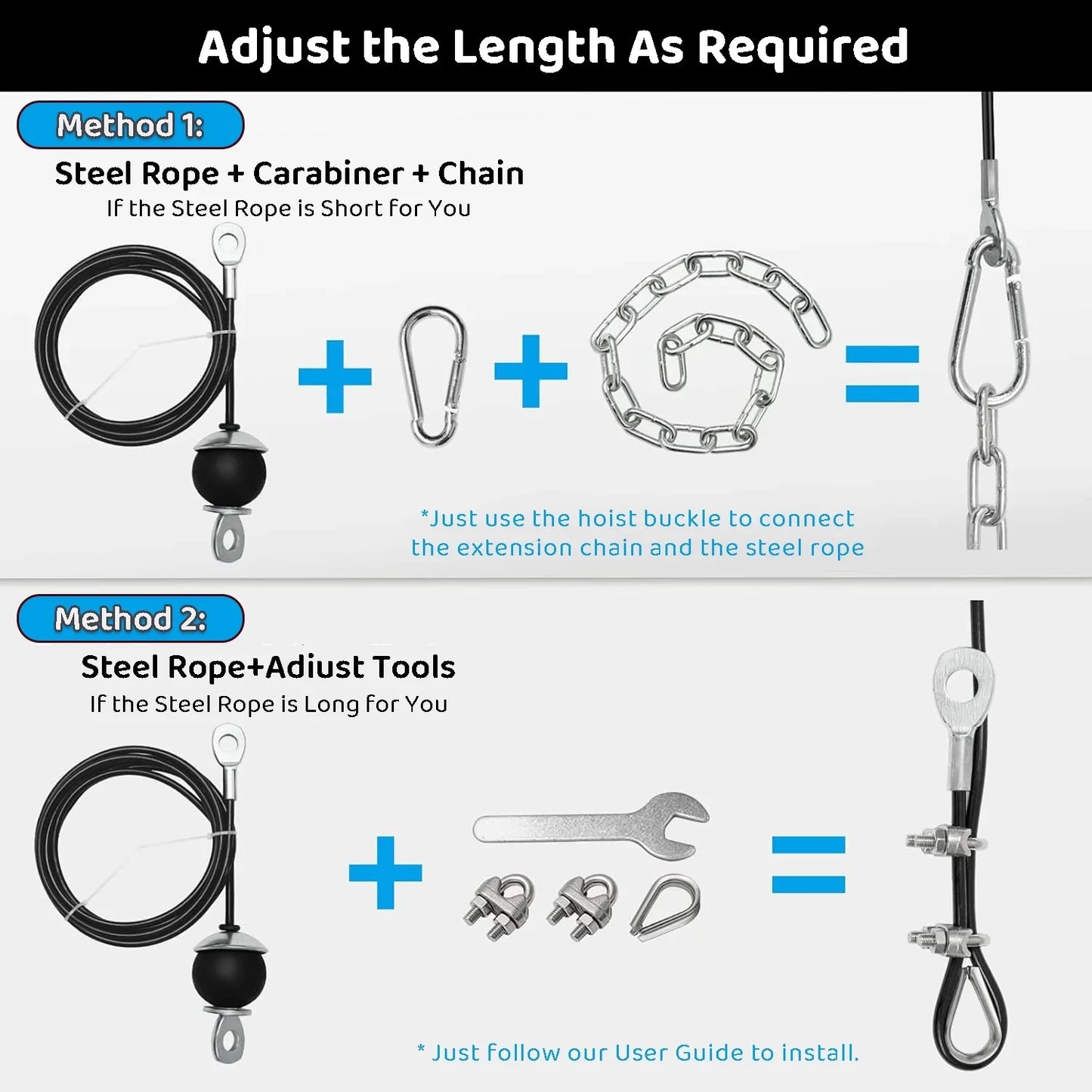 Fitness Pulley Cable System for Home Gym Weight Lifting