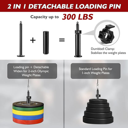 Fitness Pulley Cable System for Home Gym Weight Lifting