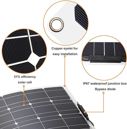 200W Solar Panel Flexible Kit