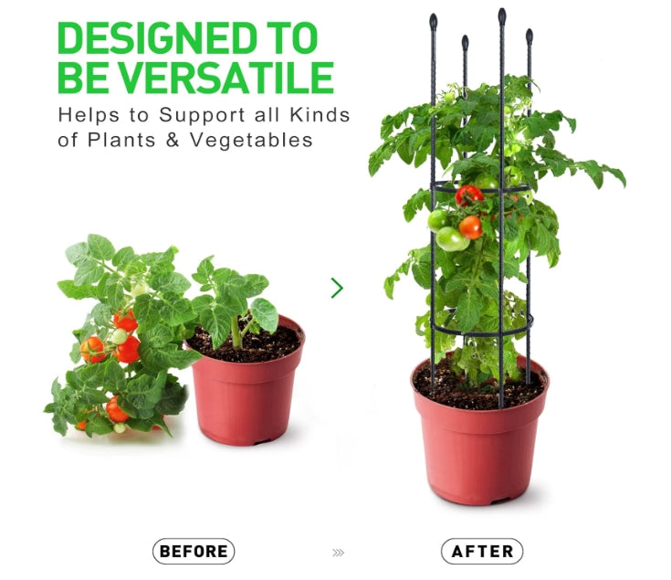 Garden Trellis Tomato Cage Tall Plant Support Climbing Vines Flowers Stands