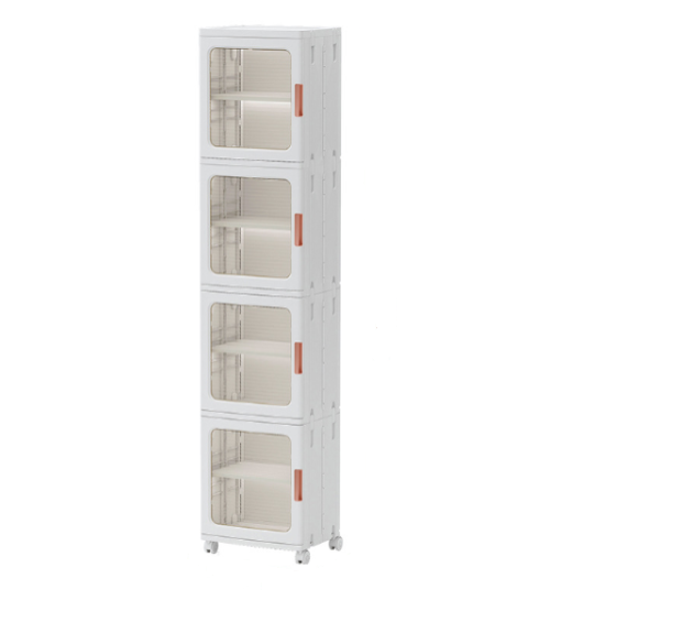 MULTIPURPOSE STORAGE CABINET WITH DOOR STACKABLE DISPLAY CABINET