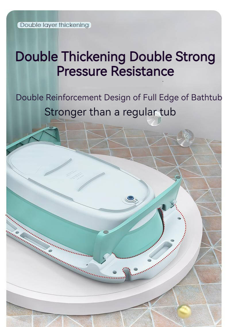 3 in 1 Foldable Baby Bath Tub & Bath Seats -Pink