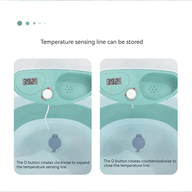 Foldable Baby Bath Tub & Bath Seat -Pink