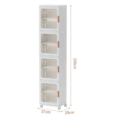 MULTIPURPOSE STORAGE CABINET WITH DOOR STACKABLE DISPLAY CABINET