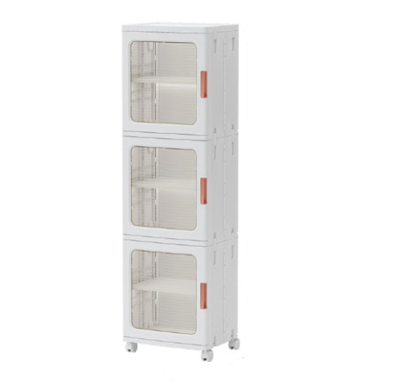 MULTIPURPOSE STORAGE CABINET WITH DOOR STACKABLE DISPLAY CABINET