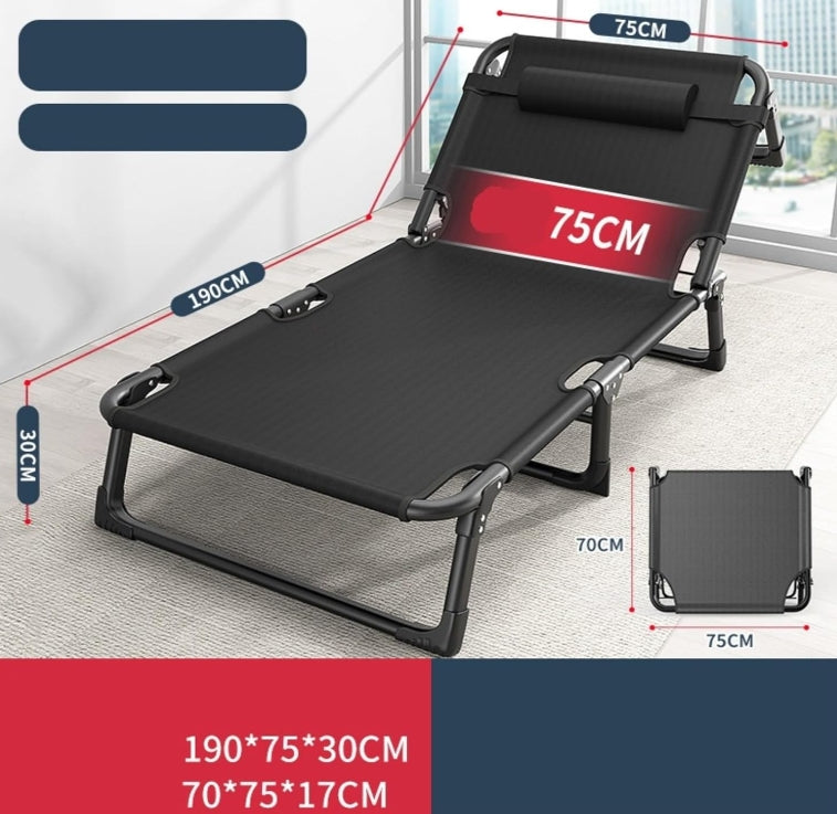 Folding Bed Multi Functional Rest Leisure Bed For Guest Outdoor Office Lunch Break