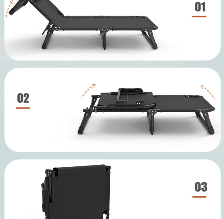 Folding Bed Multi Functional Rest Leisure Bed For Guest Outdoor Office Lunch Break