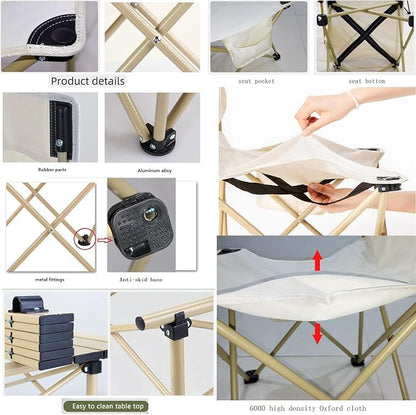 Folding Camping Table Chair Set Outdoor Dining Beach Picnic Chairs Bench
