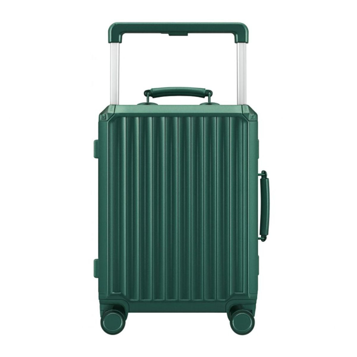 Medium Check In Luggage - Hard Shell Suitcase with Aluminum Frame | Fortex | Dark Green | 65 cm