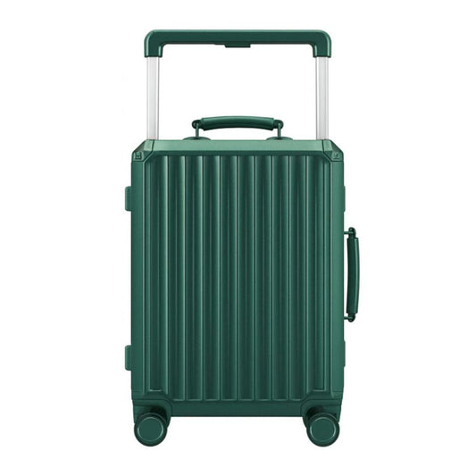 Medium Check In Luggage - Hard Shell Suitcase with Aluminum Frame | Fortex | Dark Green | 65 cm