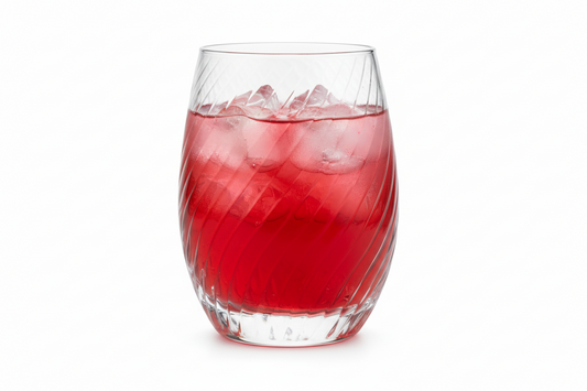 Frankly Cotton Clear Diagonal Textured Toughened Glass Tumbler 330ml
