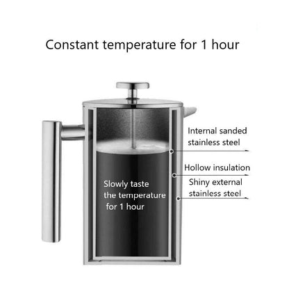 Coffee Plunger Stainless Steel French Coffee Press