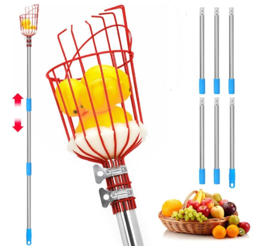 Fruit Picker Fruit Picker Pole with Basket Extendable Long Handle
