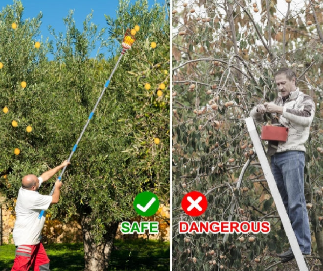 Fruit Picker Fruit Picker Pole with Basket Extendable Long Handle