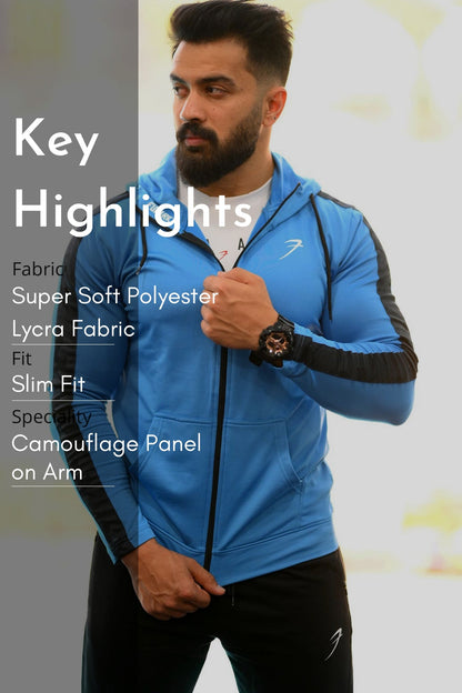 Bruised Jacket Sky Blue