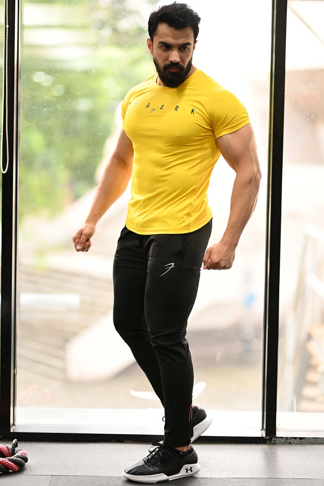 Checks T-shirt Yellow