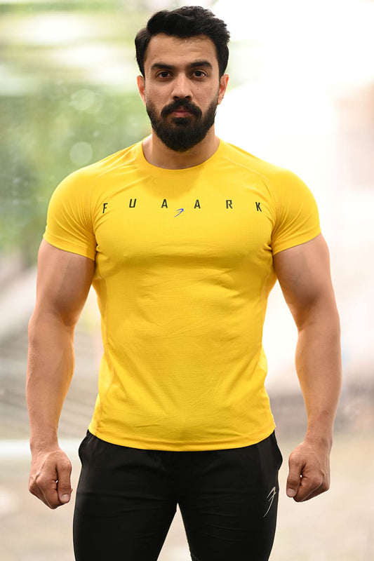 Checks T-shirt Yellow