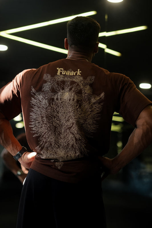 Eagle Oversized T-shirt Coffee