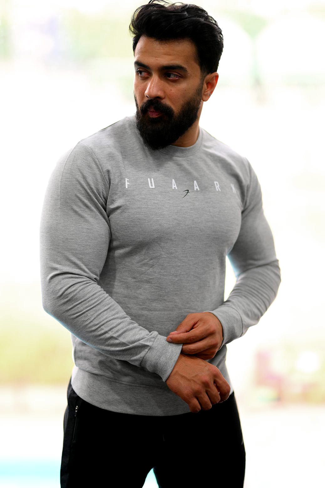 Fall Sweatshirt Light Grey