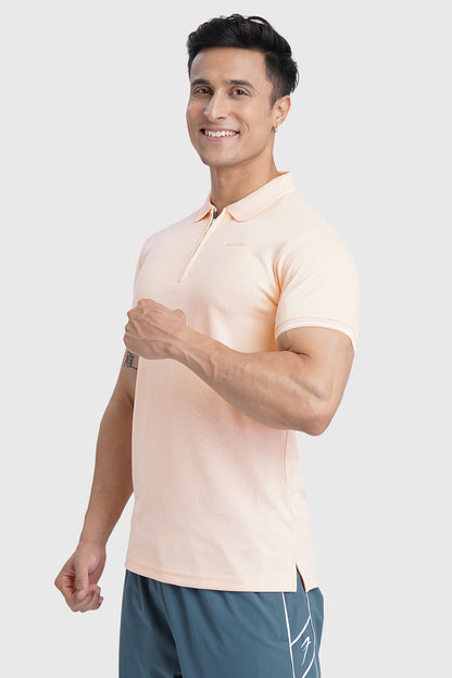 Heritage Polo T-shirt Peach