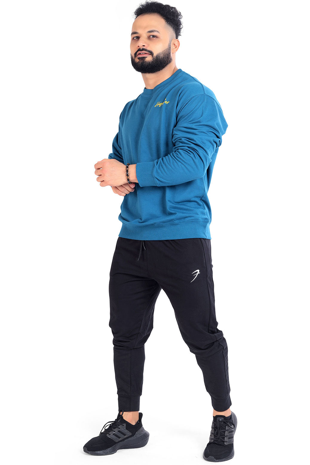 Hustler Oversized Sweatshirt Teal