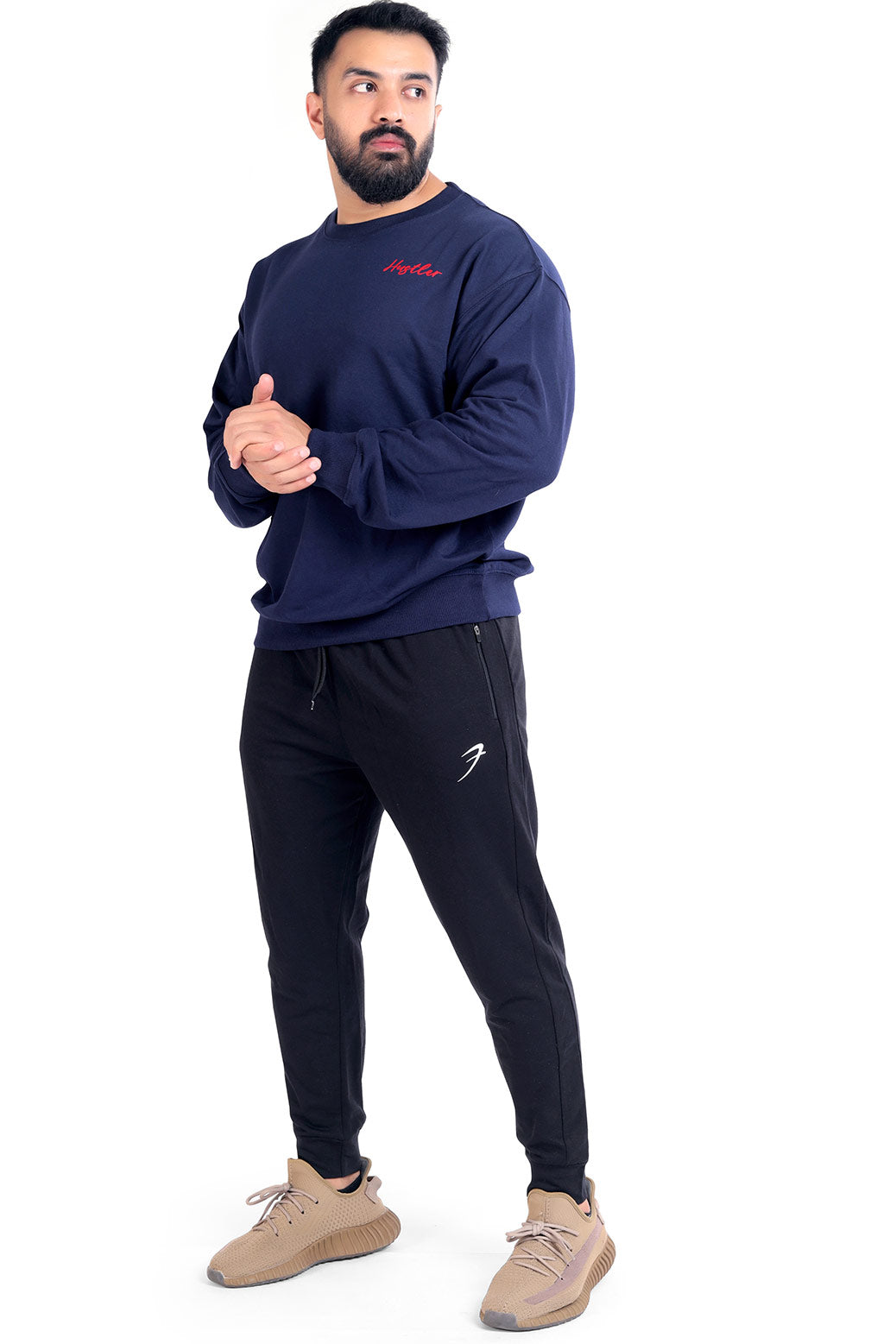 Hustler Oversized Sweatshirt Navy