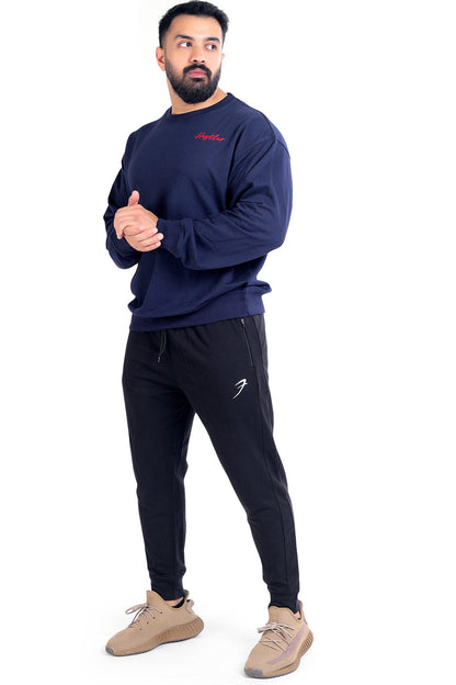 Hustler Oversized Sweatshirt Navy