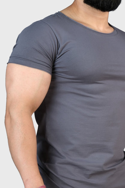 Legacy Scoop Neck T-shirt Grey