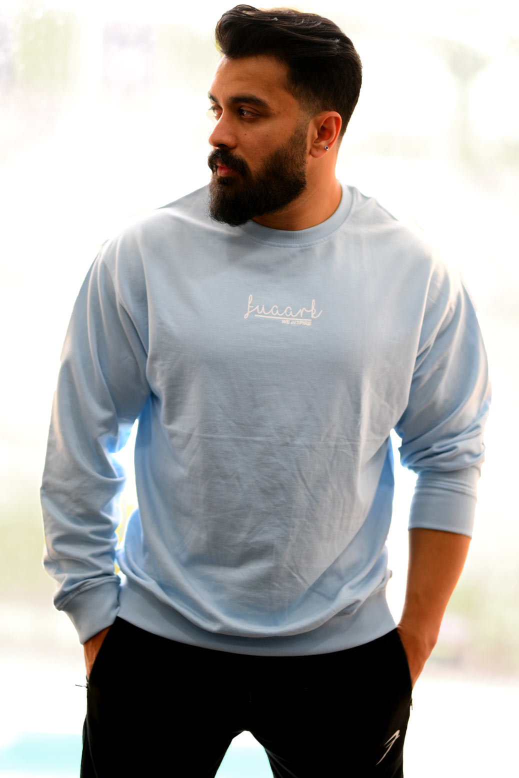 Oversized Sweatshirt Sky Blue
