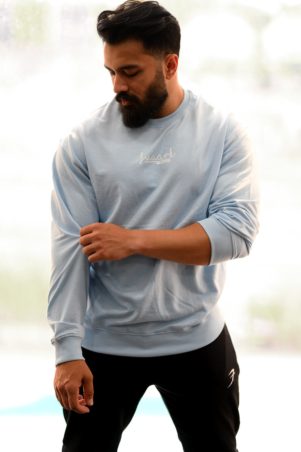 Oversized Sweatshirt Sky Blue