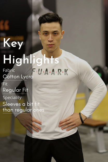 Peak Fullsleeves T-shirt White