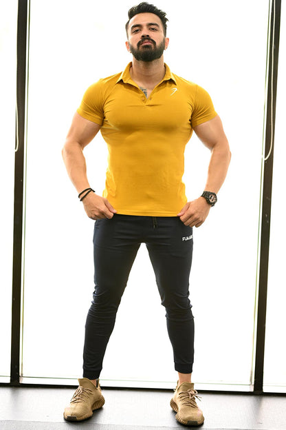 Polo T-shirt Mustard