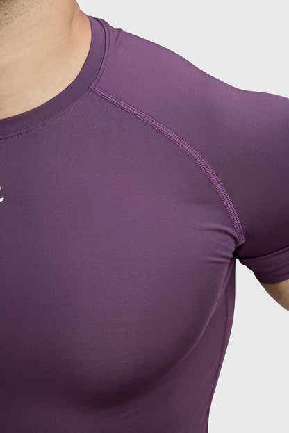 Compression T-shirt Plum