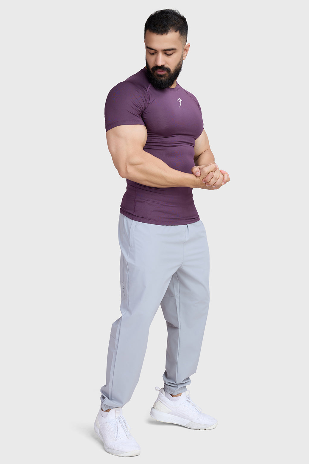 Compression T-shirt Plum