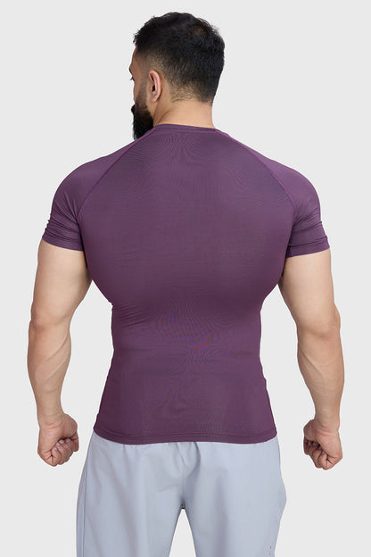 Compression T-shirt Plum