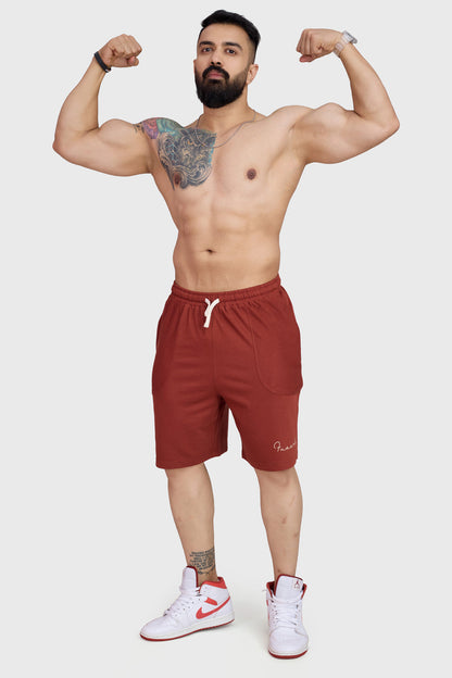 Weekend Oversized Shorts Rust