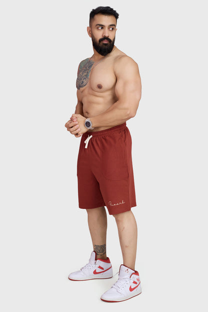 Weekend Oversized Shorts Rust