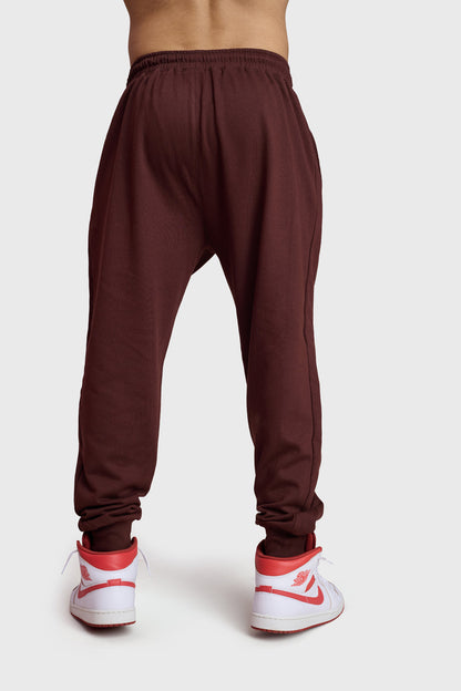 Signature Oversized Joggers Brown
