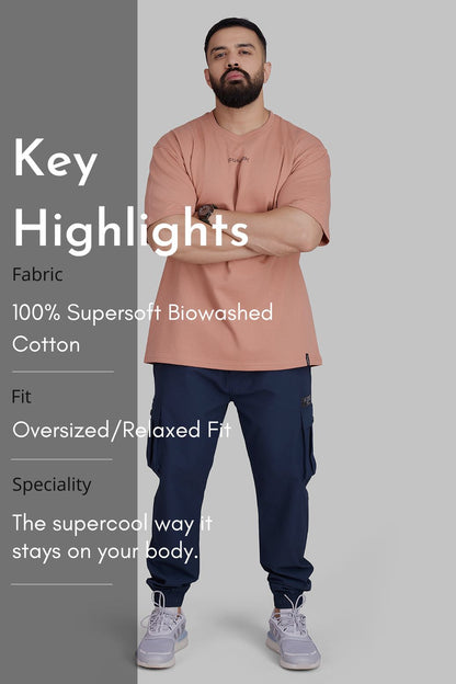 Element Oversized T-shirts Warm Beige