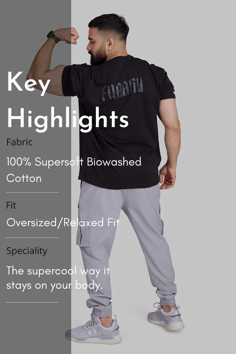 Regime Oversized T-shirts Black