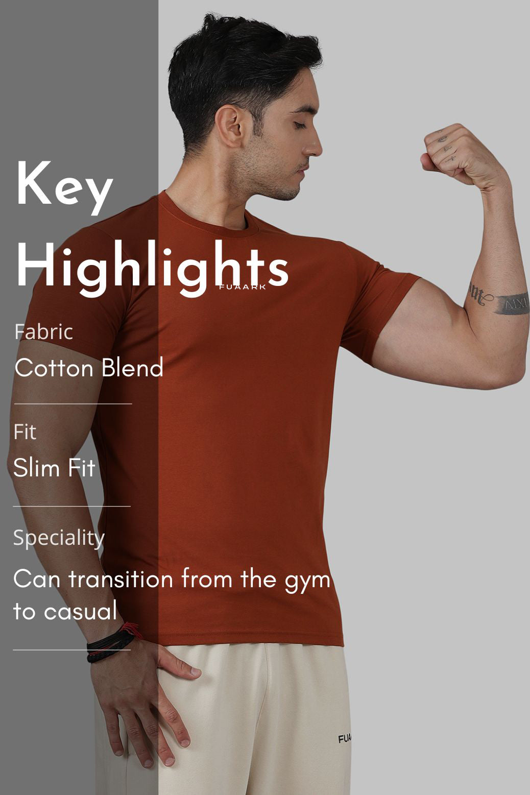 Legacy Crew Neck T-shirt Salsa Brown