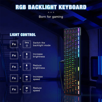 Compact gaming keyboard