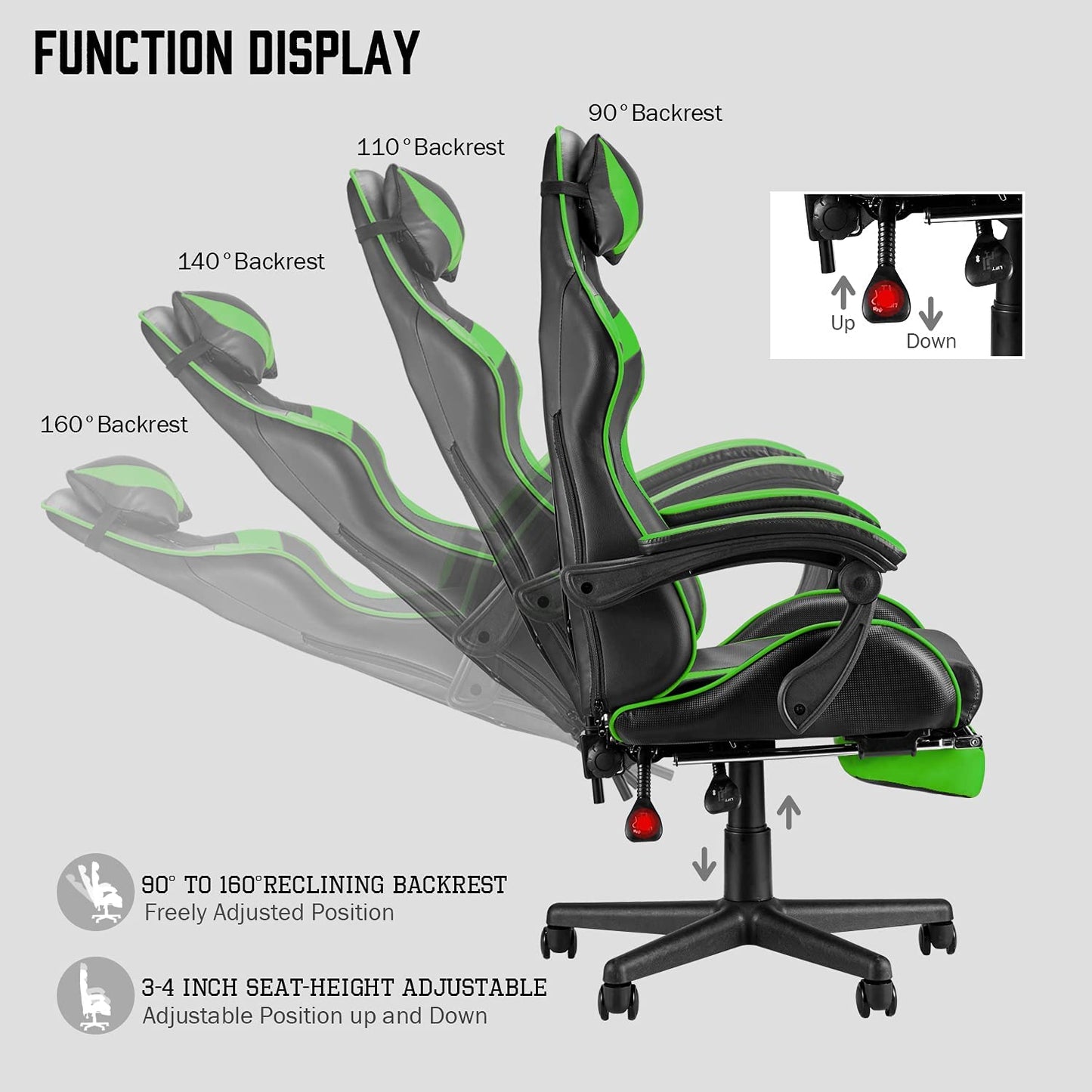 Gaming Chair Racing Chair + Desk