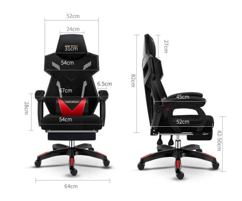Adjustable lumbar support chair