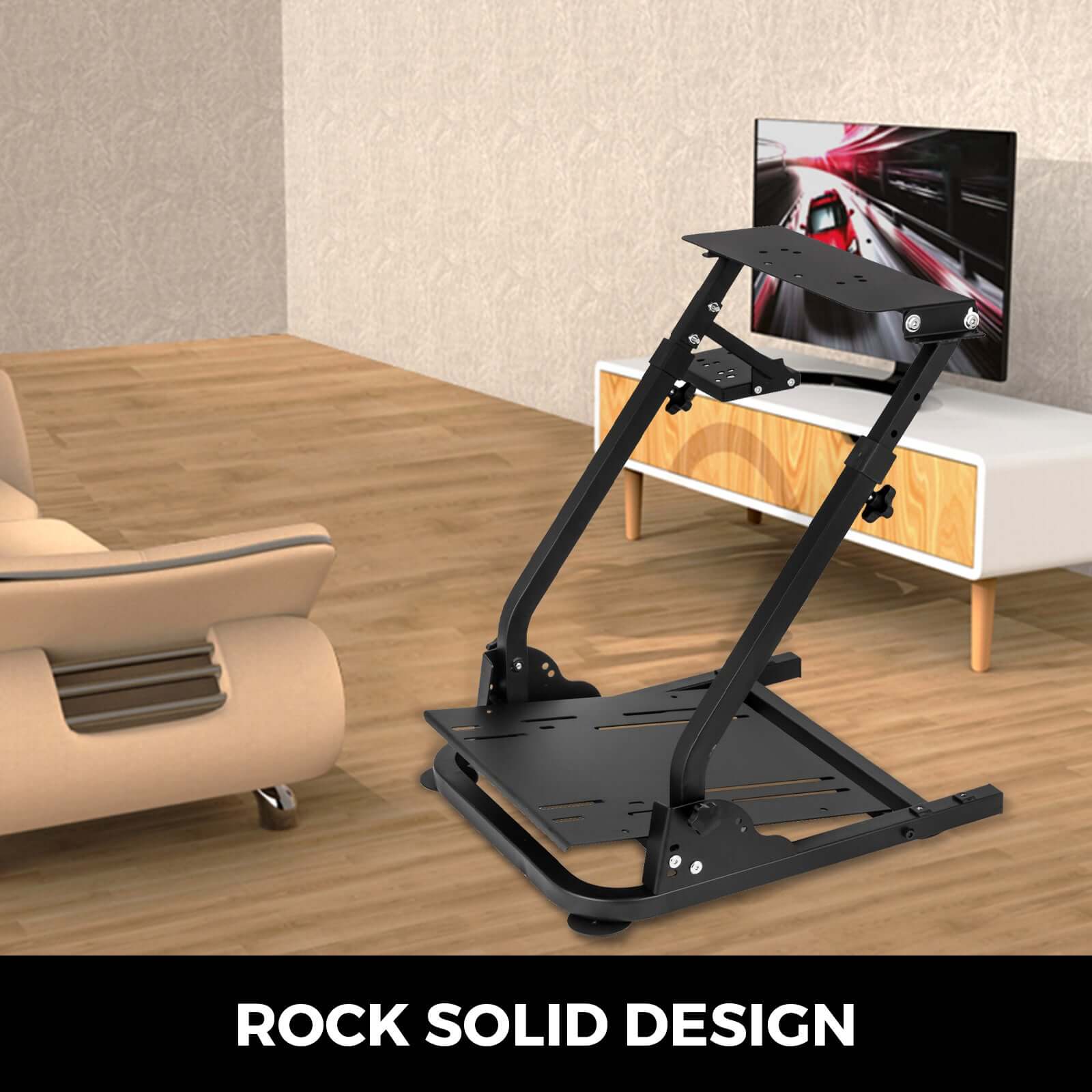 Pedals attached to stand